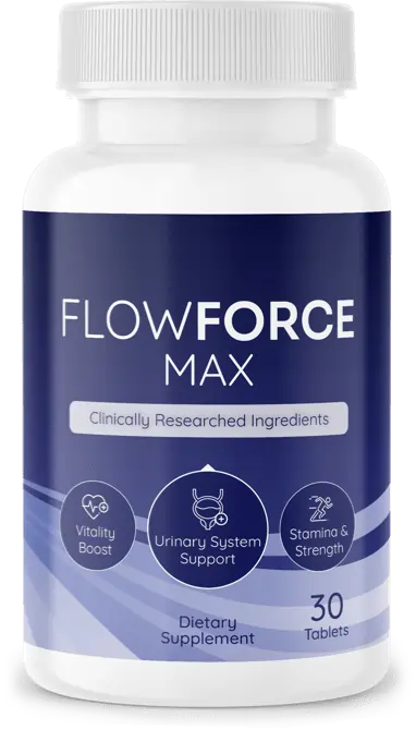 One bottle of FlowForce Max chewable supplement