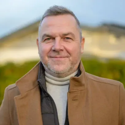 Smiling mature man happy with his health progress